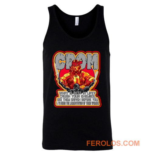 80s Schwarzenegger Classic Conan the Barbarian Whats Best In Life Tank Top