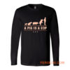 A Pig is A Cop Police Officer Evolution Funny Long Sleeve