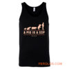 A Pig is A Cop Police Officer Evolution Funny Tank Top