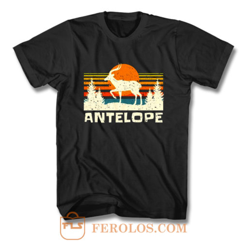 African Antelope Retro Wildlife Lover T Shirt