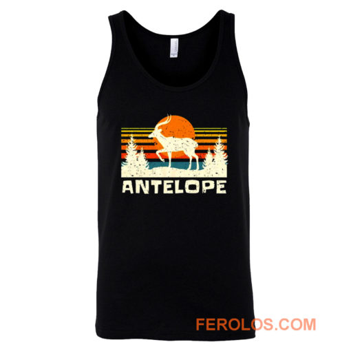 African Antelope Retro Wildlife Lover Tank Top