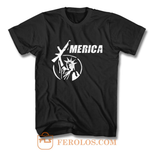 America Liberty Have AR15 Gun T Shirt