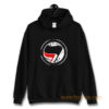 Antifa Red and Black Flag Antifascist Action Hoodie