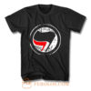 Antifa Red and Black Flag Antifascist Action T Shirt
