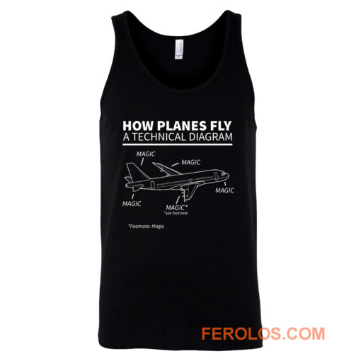 Aviation How Planes Fly Magic Tank Top