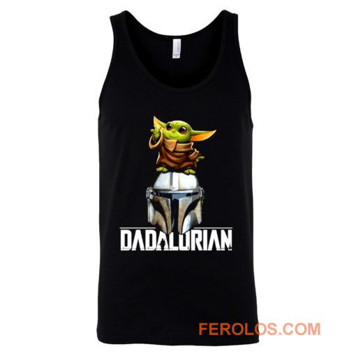 Baby Yoda Dadalorian Funny Star Wars Tank Top