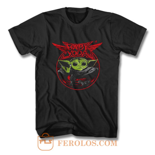 Baby Yoda Metal Heavy Metal Band T Shirt