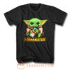 Baby Yodarmeister Mandalorian Jagermeister Funny Parody T Shirt