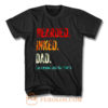 Bearded Inked Dad Like Normal Dad But Badass Vintage Tattoo Dad T Shirt