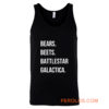 Bears Beets Battlestar Galactica Tank Top