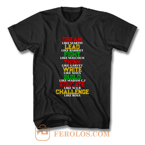 Black History and Historical Leaders Juneteenth T Shirt