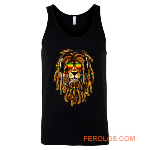 Bob Marley Smoking Joint Rasta One Love Lion Zion Tank Top