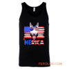 Bull Terrier Merica For 4th July United State Cute Tank Top