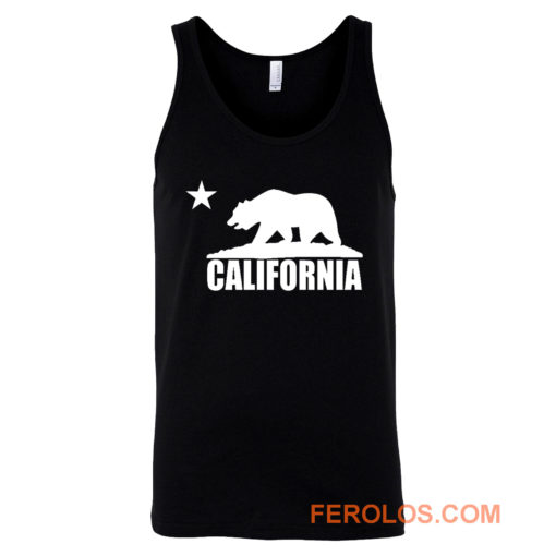 California Bear White Tank Top