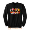 Classic Nes Nintendo 8bit Mike Tyson Punchout Characters Sweatshirt