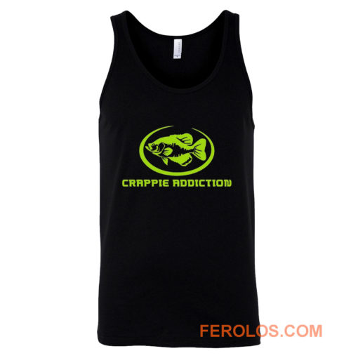 Crappie Addiction Funny Fishing Tank Top