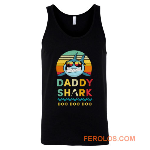 Daddy Shark Vintage Style Tank Top