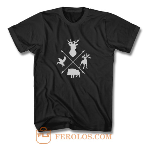 Deer Moose Waterfowl Boar Archery T Shirt