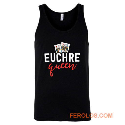 Euchre Queen Funny Euchre Game Tank Top