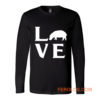 Extinction Animals Hippopotamus Love Long Sleeve