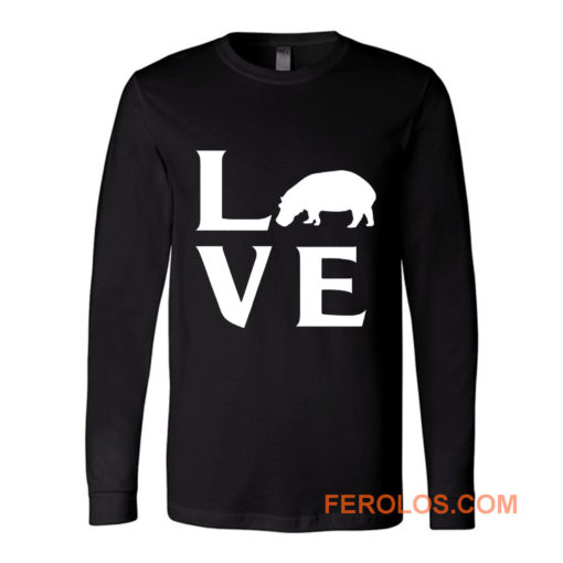 Extinction Animals Hippopotamus Love Long Sleeve