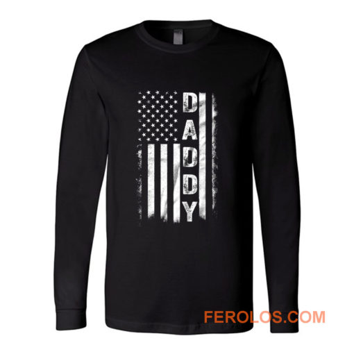 Father Day American Flag Long Sleeve