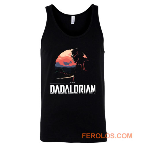 Father Star Wars Mandalorian Tank Top