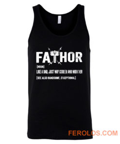 Father Thor FaThor Funny Dad Viking Tank Top