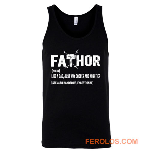 Father Thor FaThor Funny Dad Viking Tank Top