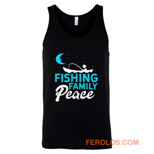 Fishing Family Peace Tank Top