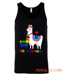 Free Mom Hugs Cute Llama LGBT Support Tank Top