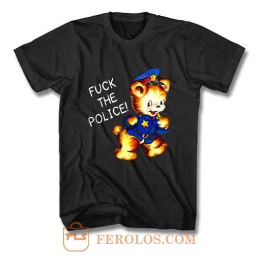 Fuck the Police Cat T Shirt