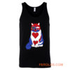 Funny Cat 4th of July American Flag Tank Top