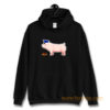 Funny Police Officer Pig Cop and Doughnut Hoodie