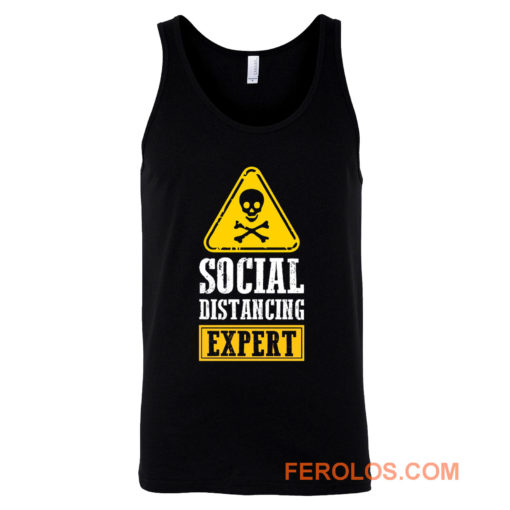 Funny Social Distancing Expert Tank Top