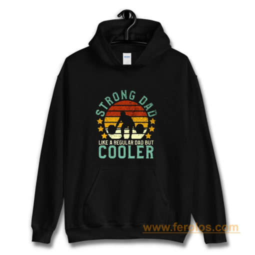 Funny Vintage Strength Training Fathers Hoodie