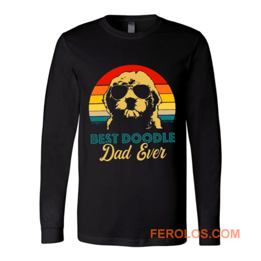 Golden Doodle Best Doodle Dad Ever Funny Long Sleeve