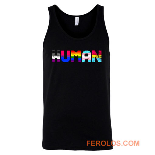 Human Lgbt Gay Pride Month Transgender Rainbow Equal Tank Top