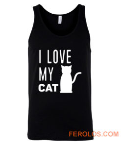 I Love My Cat Tank Top
