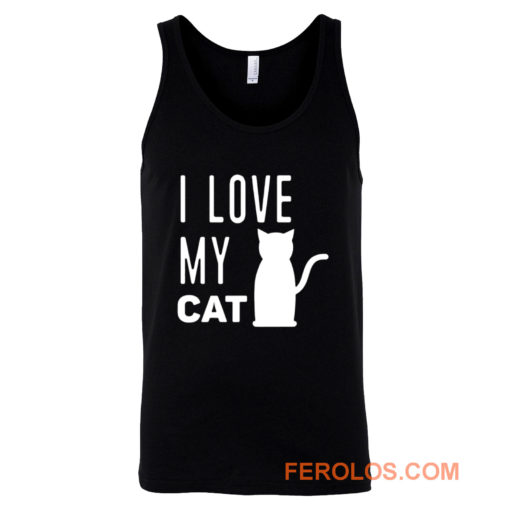 I Love My Cat Tank Top