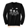 I Went Outside Once Retro Gaming Sweatshirt