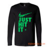 Just Hit It Swag Marijuana Fresh Swoosh Long Sleeve