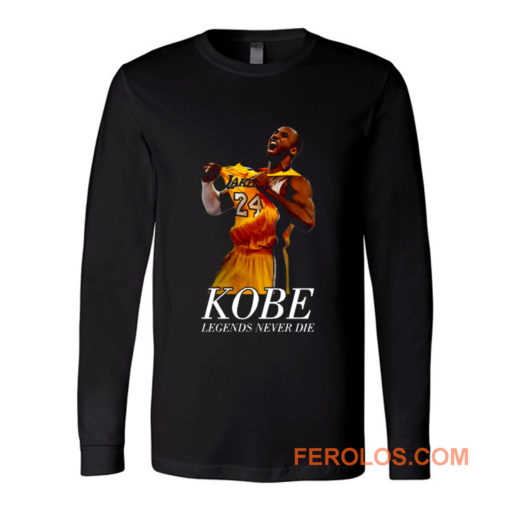 Kobe 24 Bryant Black Mamba Legend Forever Long Sleeve