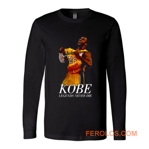 Kobe 24 Bryant Black Mamba Legend Forever Long Sleeve