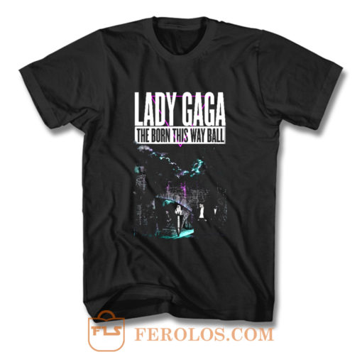 Lady Gaga Castle Tour 2013 The Born This Way Ball Pop T Shirt