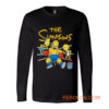 Lisa and Bart Simpsons Go Daddy Go Support For Boxing Long Sleeve