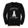 Llamastay Yoga Llama Social Distancing Sweatshirt