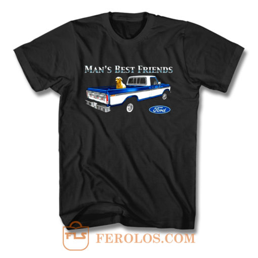 Mans Best Friend F150 Truck Ford Lab Dog Pickup T Shirt