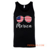 Merica Sunglasses USA Flag Tank Top