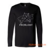 Middle finger cat Long Sleeve